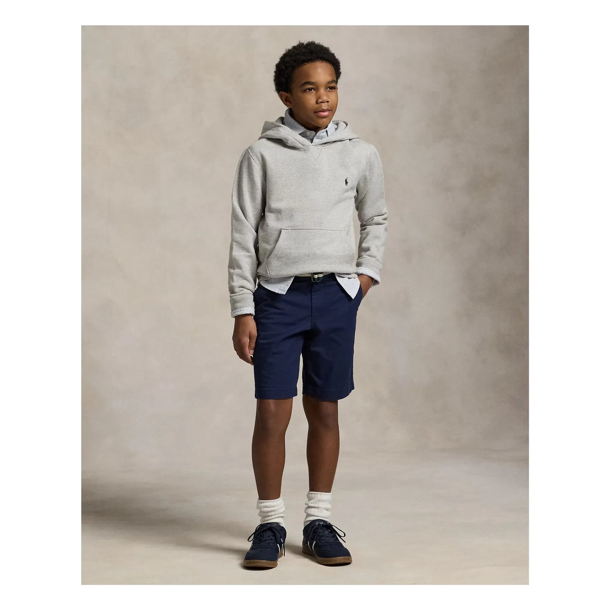 Ralph Lauren – Kapuzenpullover mit Logo | Grau
