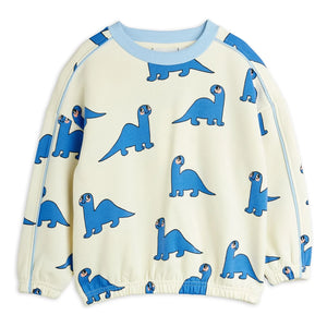 Mini Rodini - Dinos Sweatshirt aus Bio-Baumwolle | Ecru