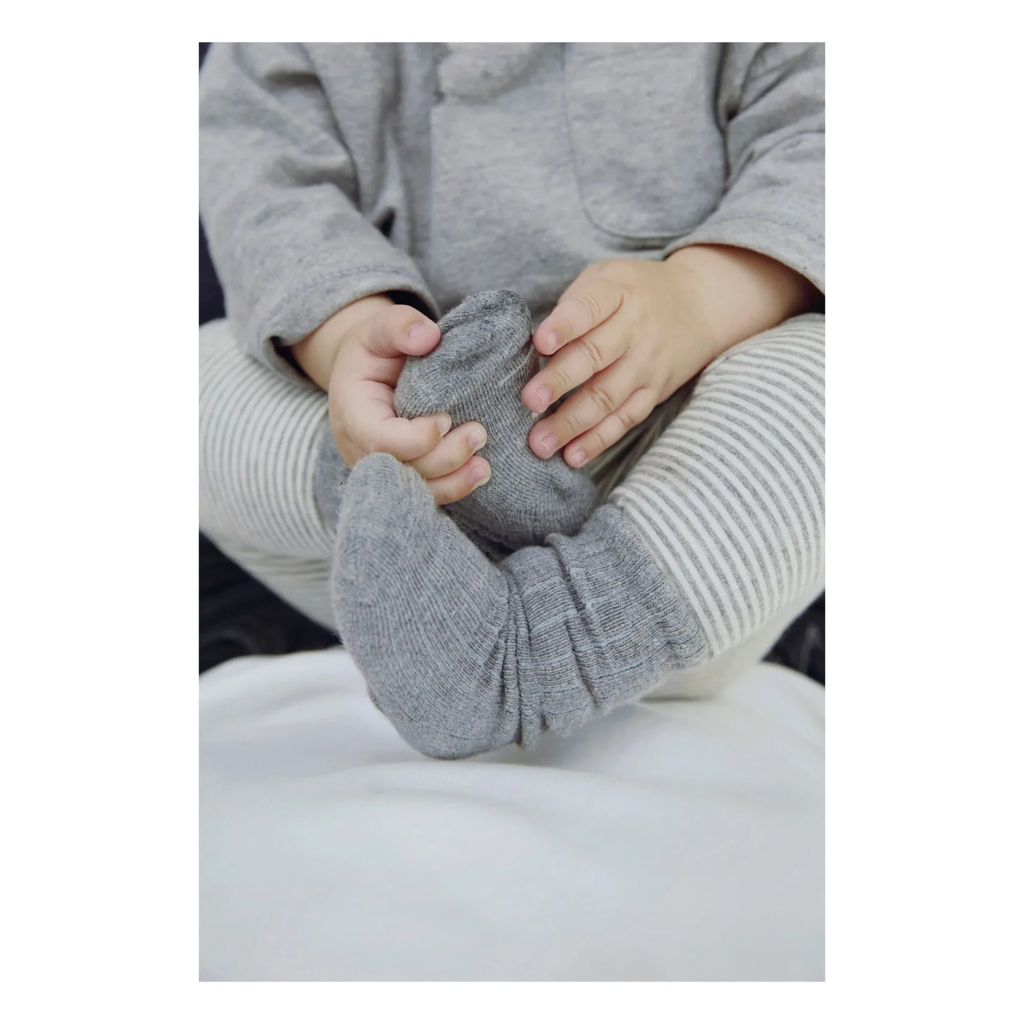 Gray Label - 2er-Set Socken aus Bio-Baumwolle | Heather Grey
