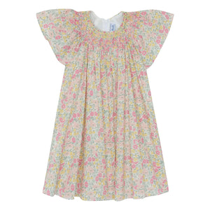 Tartine et Chocolat - Liberty gerafftes Kleid | Gelb