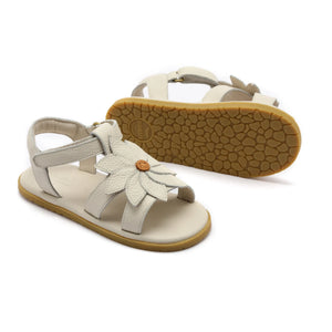 Donsje - Iles Fields Daisy Ledersandalen | Creme