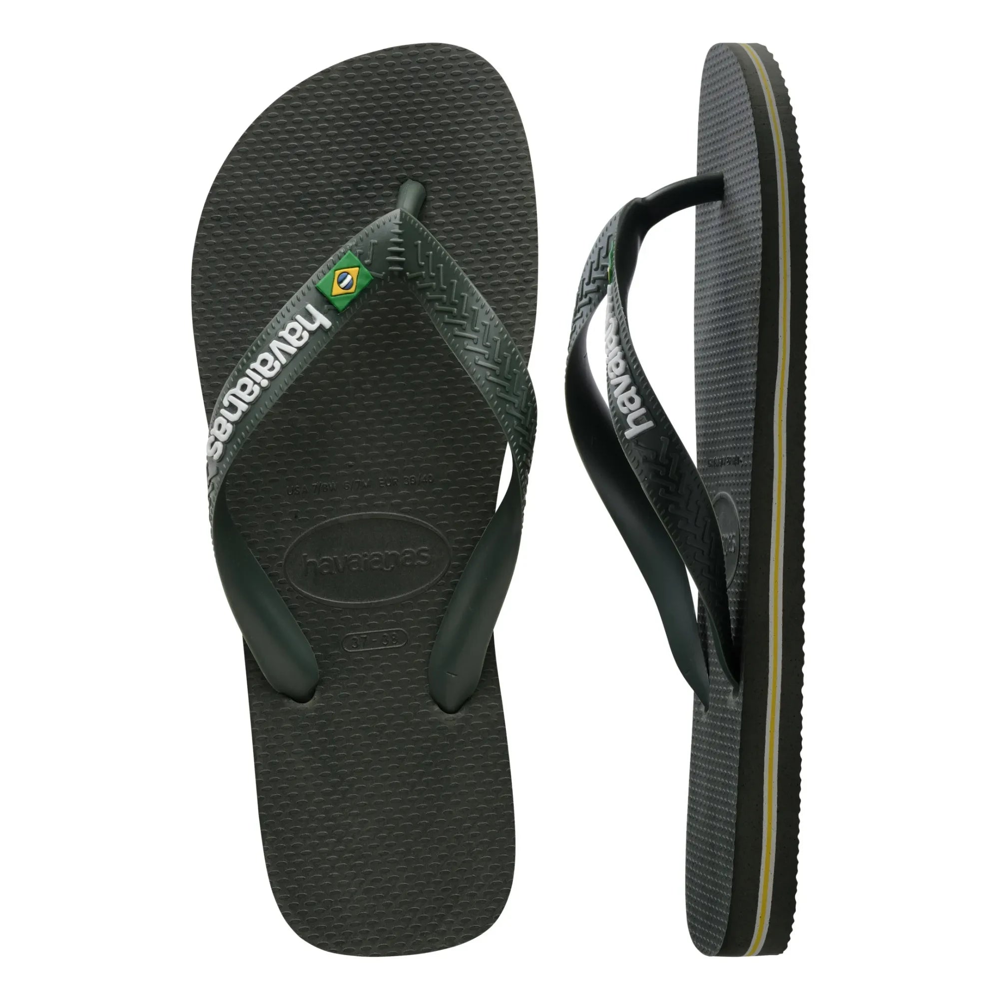 Havaianas - Brasil Logo Zehentrenner | Olivgrün