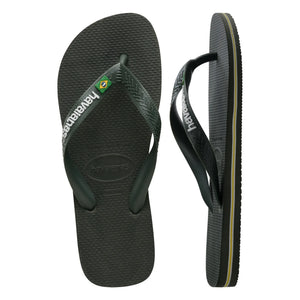 Havaianas - Brasil Logo Zehentrenner | Olivgrün