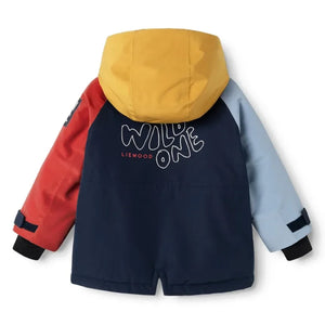 Liewood - Kalle Colorblock Skijacke aus recycelten Fasern hergestellt | Dunkelblau