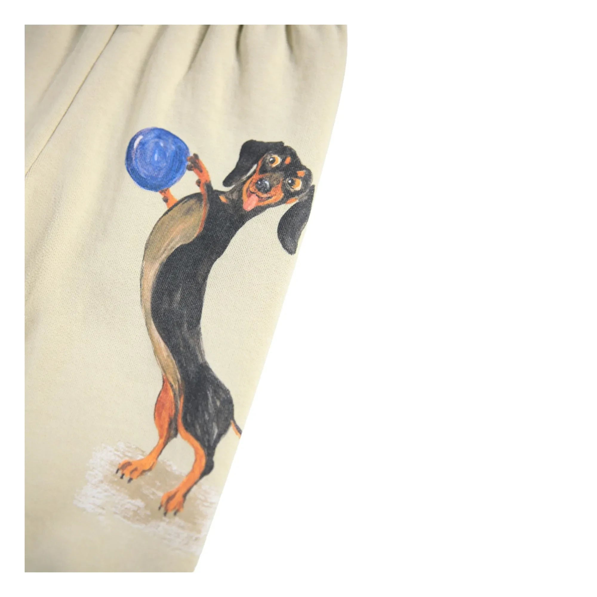 Molo - Jogginghose Simeon Dog Play Bio-Baumwolle | Ecru