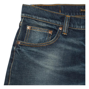 Nudie Jeans - Solid Ollie Lost Light Baumwolljeans | Verblasstes blaugrau