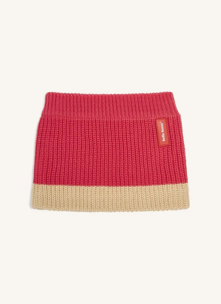 Hallo Hossy - Cocoon Organische Baumwolle Choker | Himbeerrot