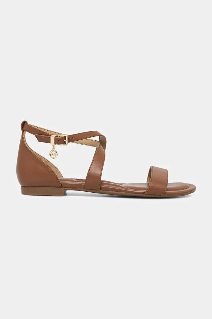 MICHAEL Michael Kors kadın deri düz tabanlı Alexa Flex Flat Sandal