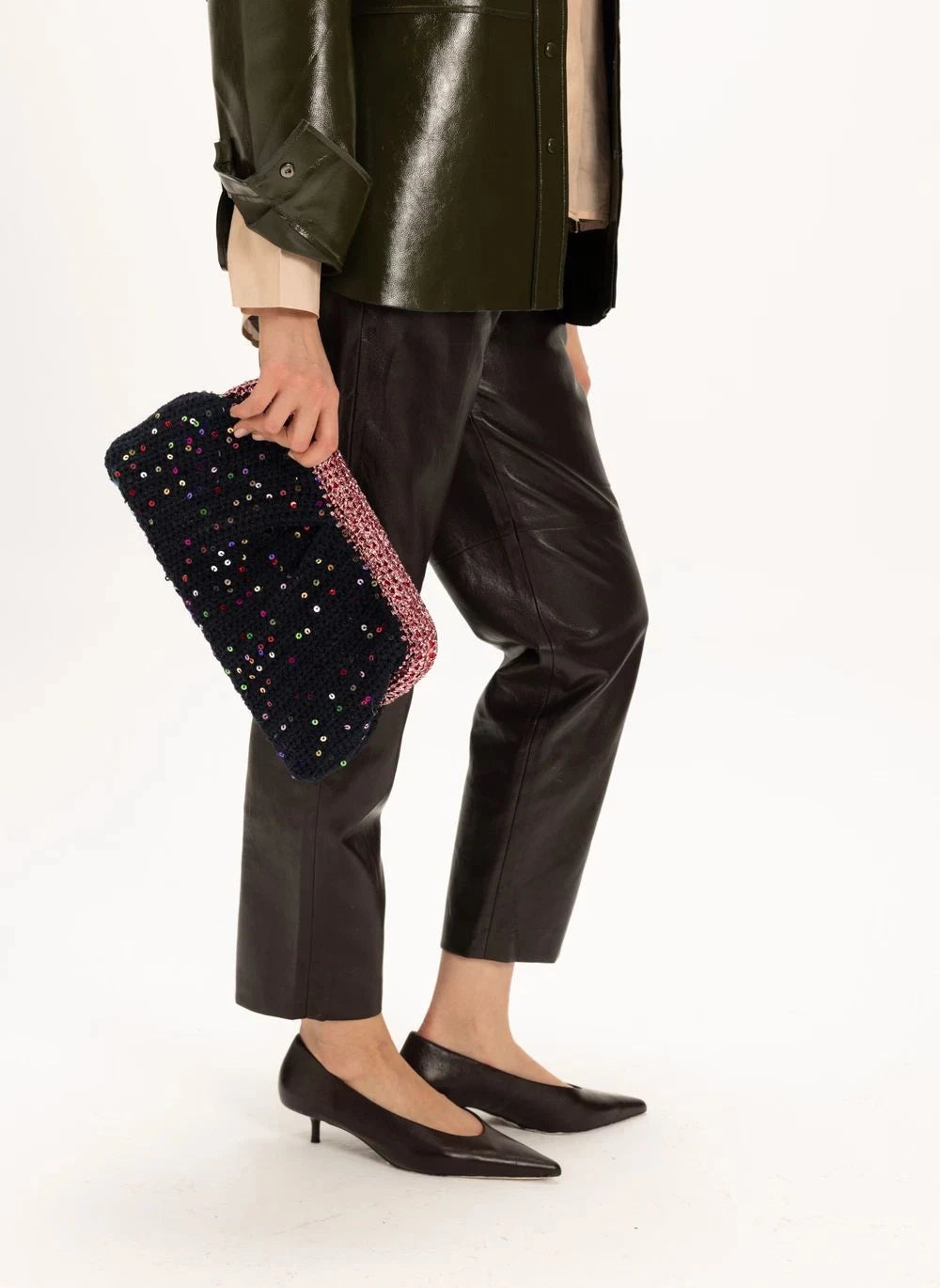 Nadia Dafri - Melike Clutch Large | Schwarz