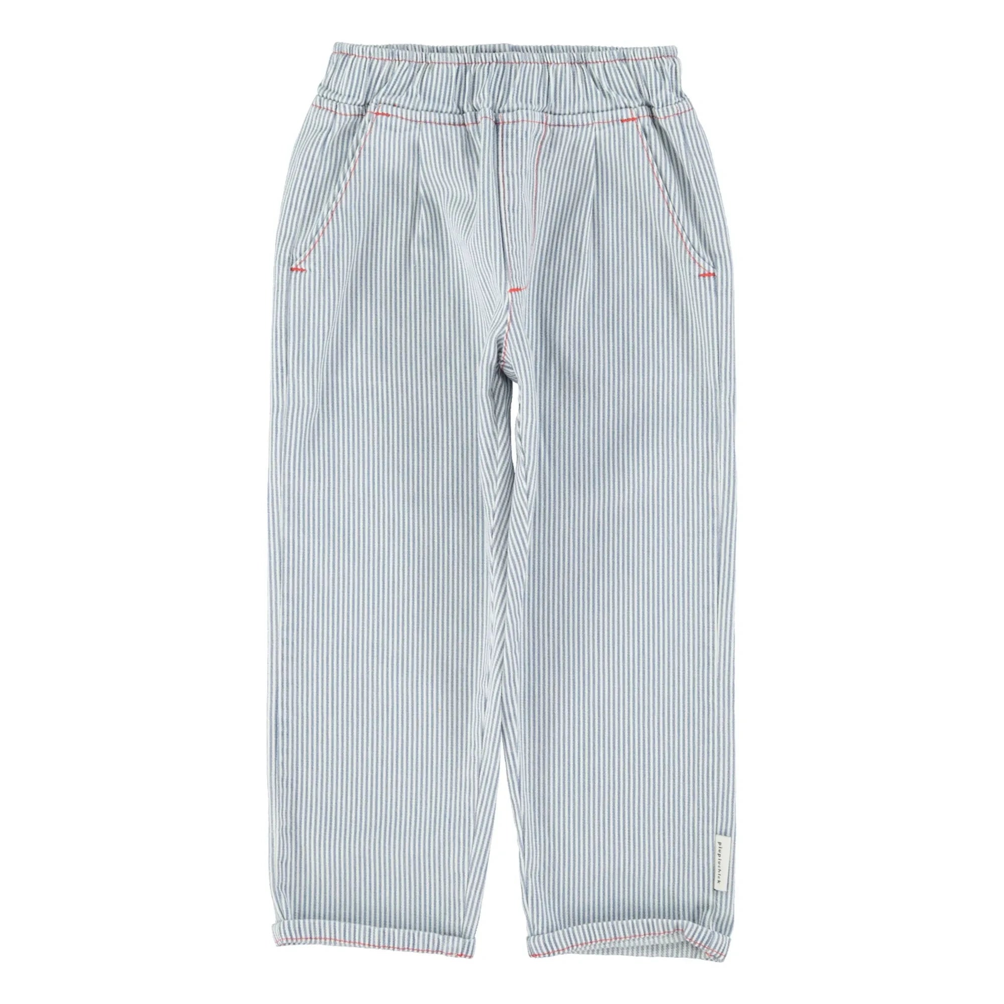Piupiuchick - Gestreifte Jeans | Blau
