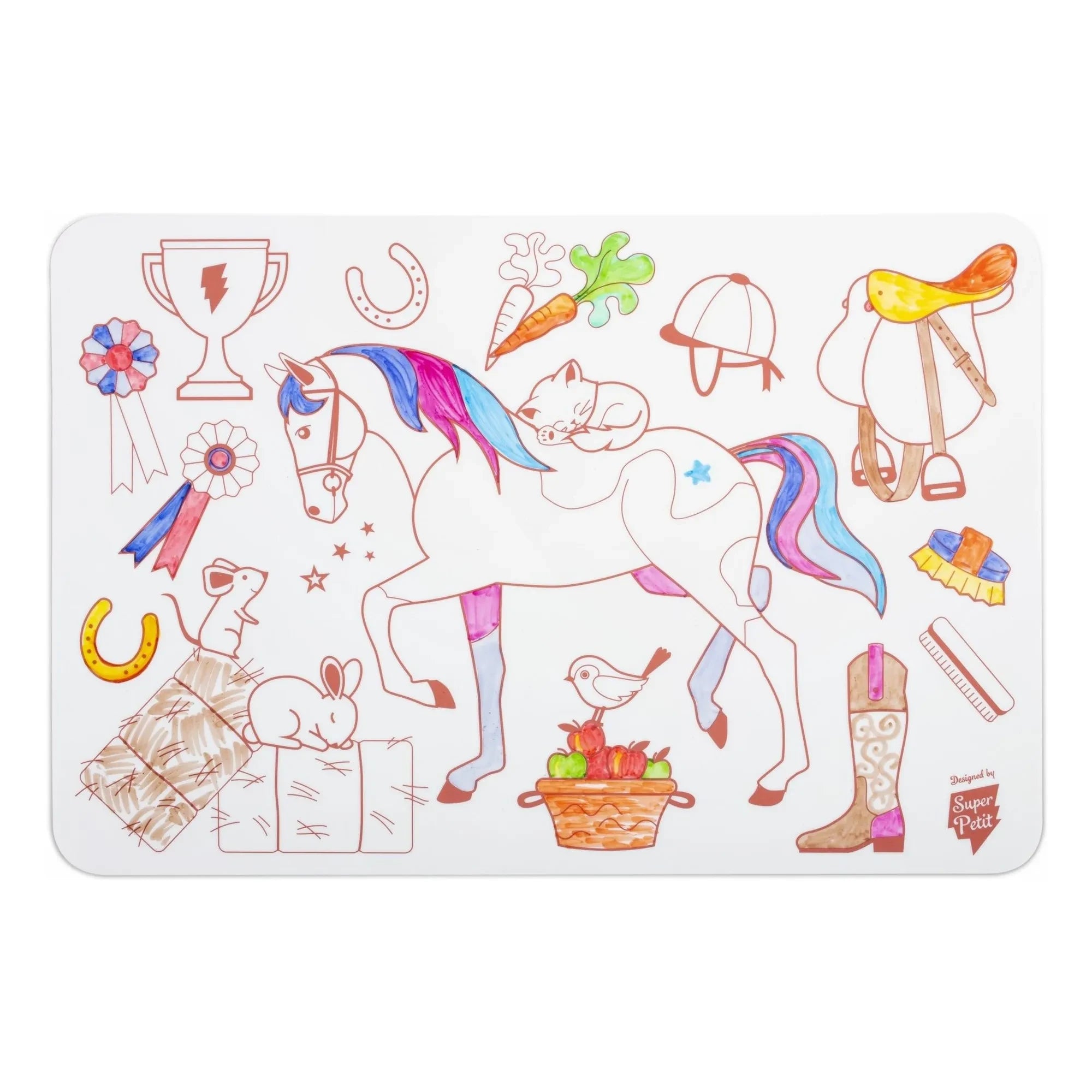 Superpetit - 4 Filzstifte Pony Mini-Malset