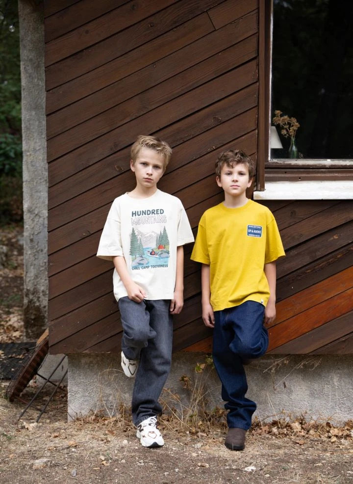Hundred Pieces - Finn-zertifiziertes organisches Baumwoll-T-Shirt | Senf
