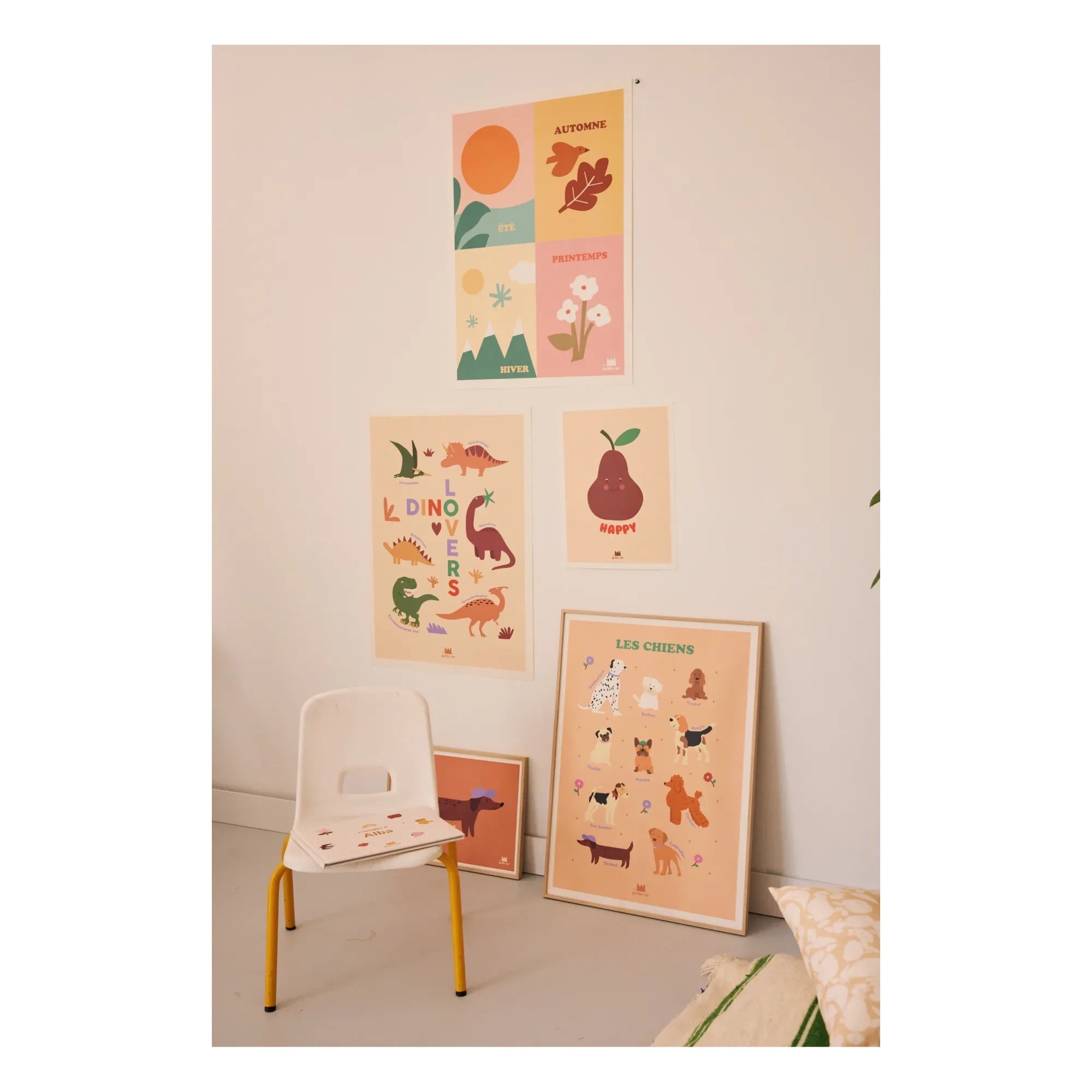 Ma petite vie - Dinosaurier Lernposter