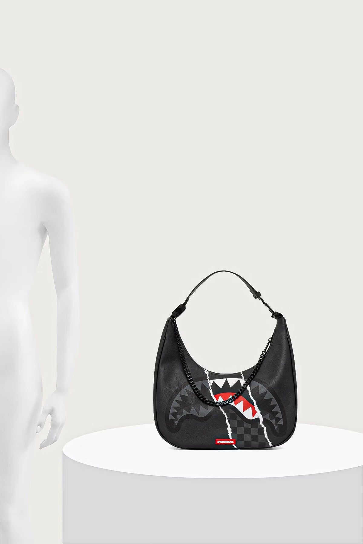 Sprayground - Graue Kunstleder Damen Umhängetasche 910B9353NSZ