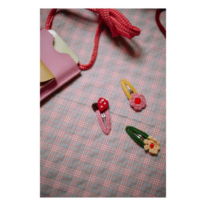 Sticky Lemon - 2er-Set Pilz-Haarklammern | Rot