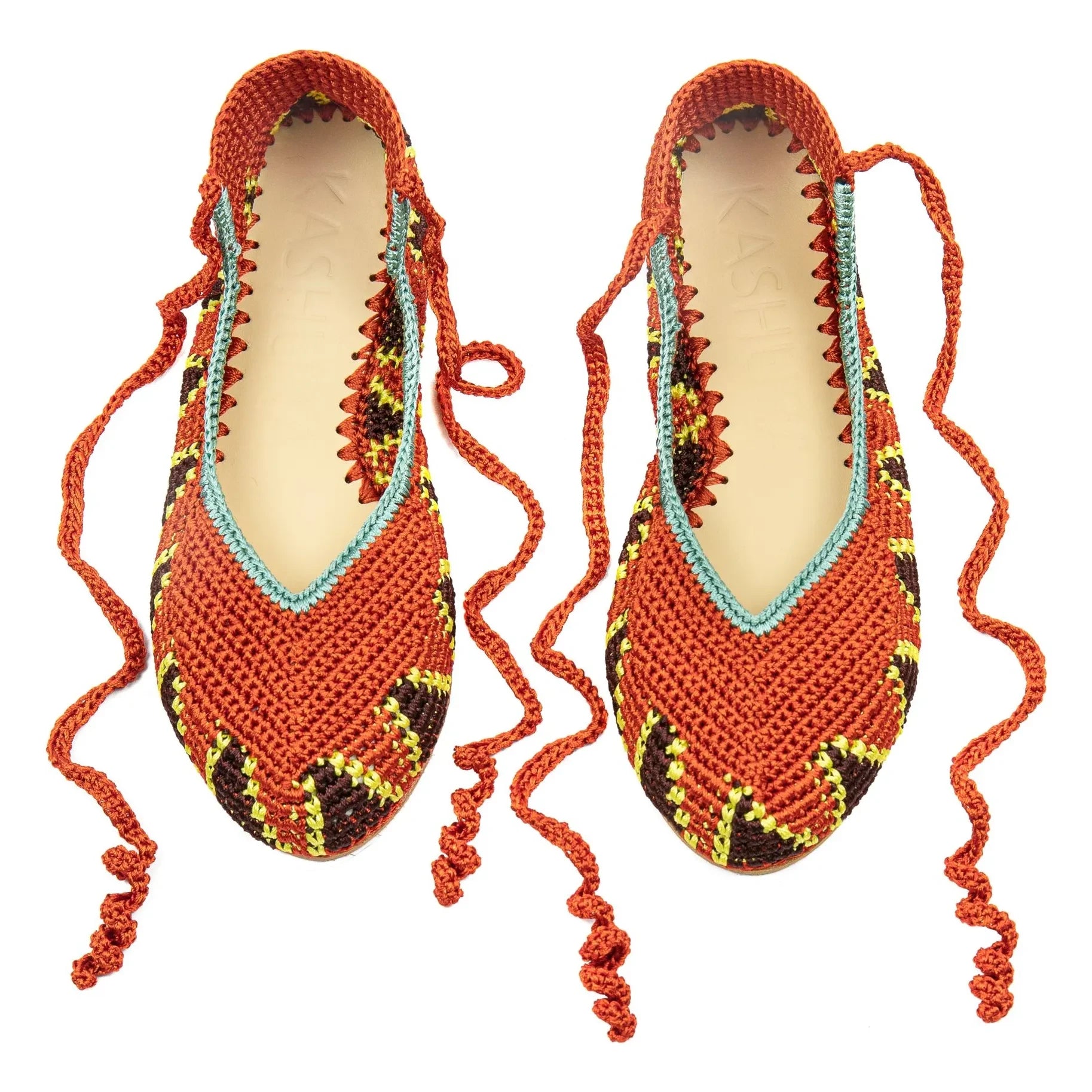 Kashura - Hohe Ballerinas Hummer Orange | Orange