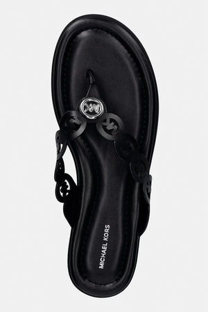 MICHAEL Michael Kors kadın deri parmak arası terlik Janie Thong Sandal