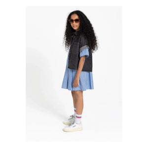 Finger in the nose - Dakota Gestreiftes Kleid | Blau