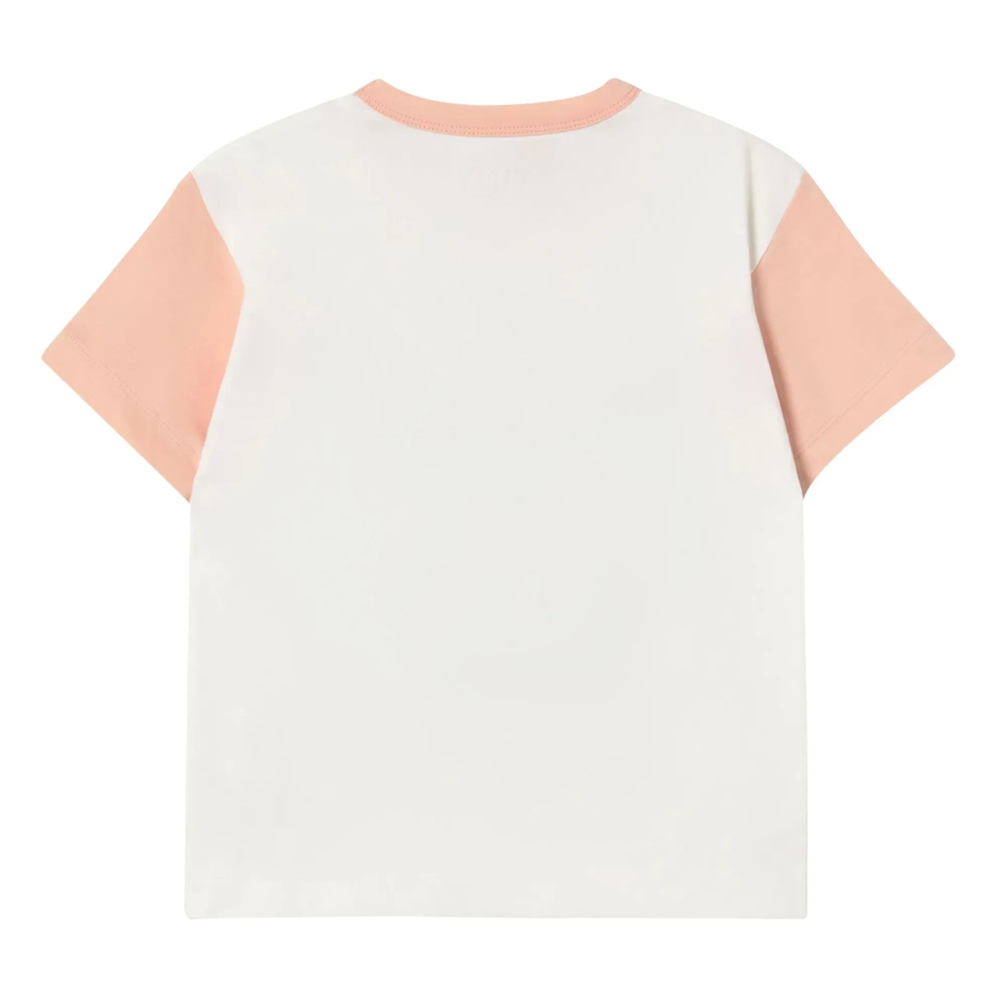 Tinycottons – Giverny Farbblock-T-Shirt aus Bio-Baumwolle | Puderrosa