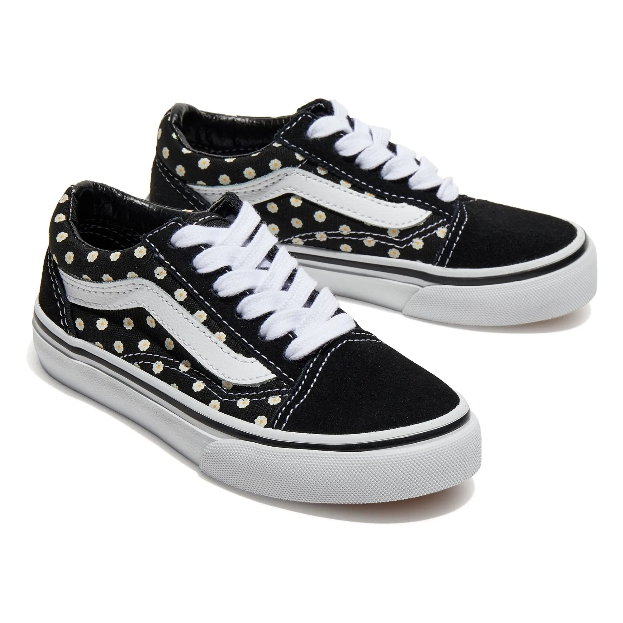 Vans - Old Skool Blumenmuster-Schnürsneaker | Schwarz