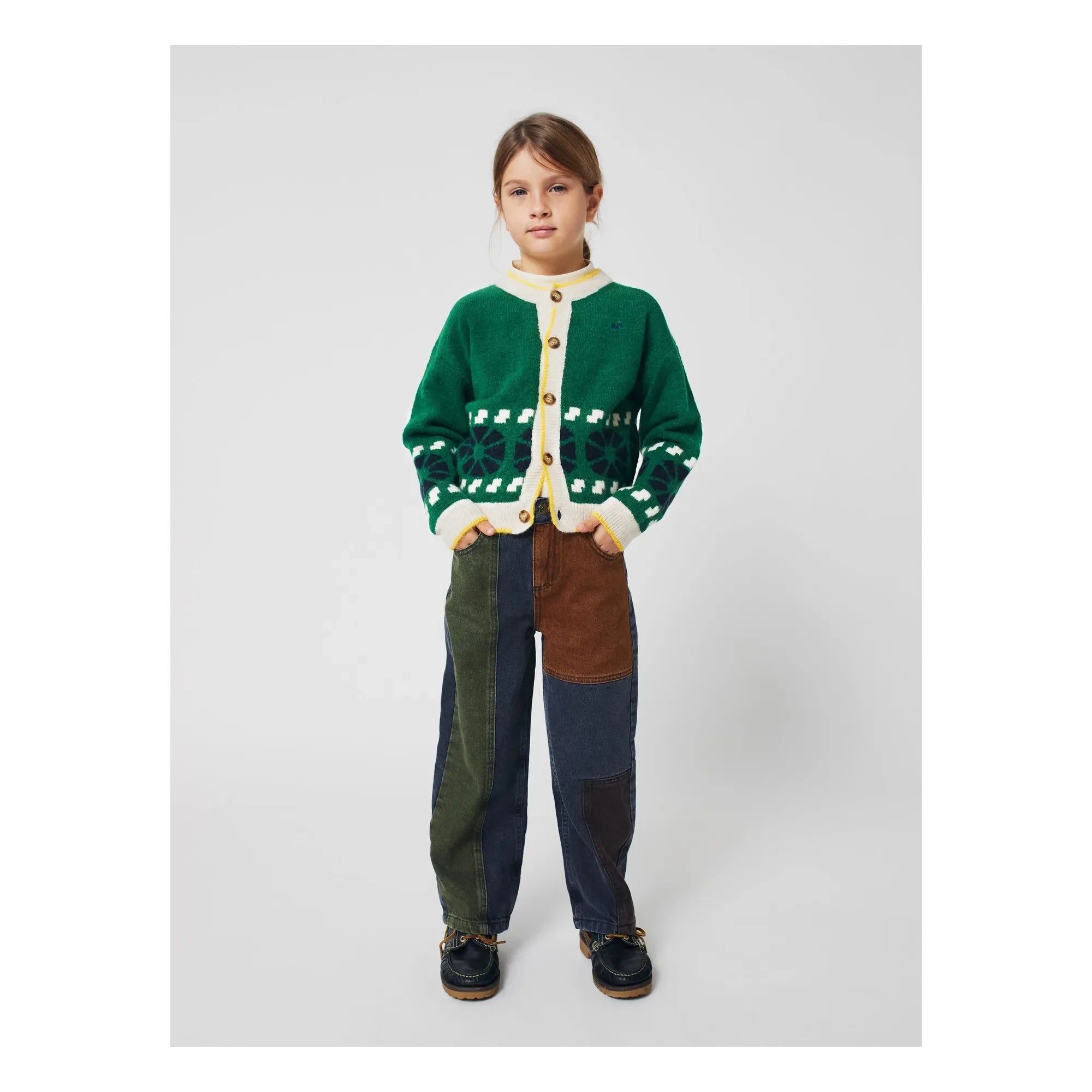 Bobo Choses - Bio-Baumwoll-Yoke-Jeans | Grau