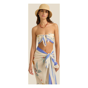 Soleil Soleil - Posy Bio-Baumwollschal | Beige