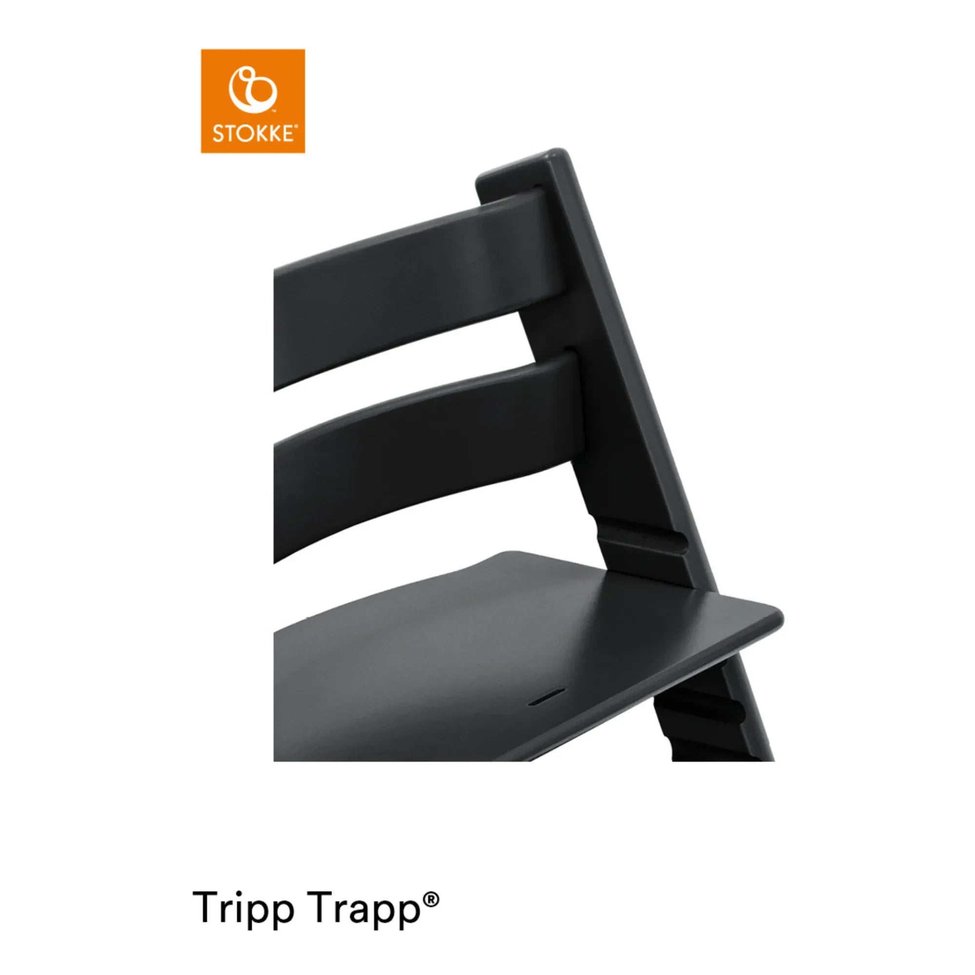 Stokke® – Tripp Trapp® Hochstuhl aus Buche | Schwarz