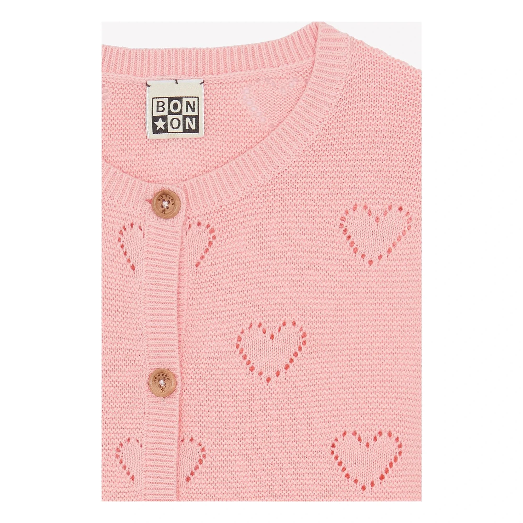 Bonton - Lilou Herzen Strickjacke | Rosa