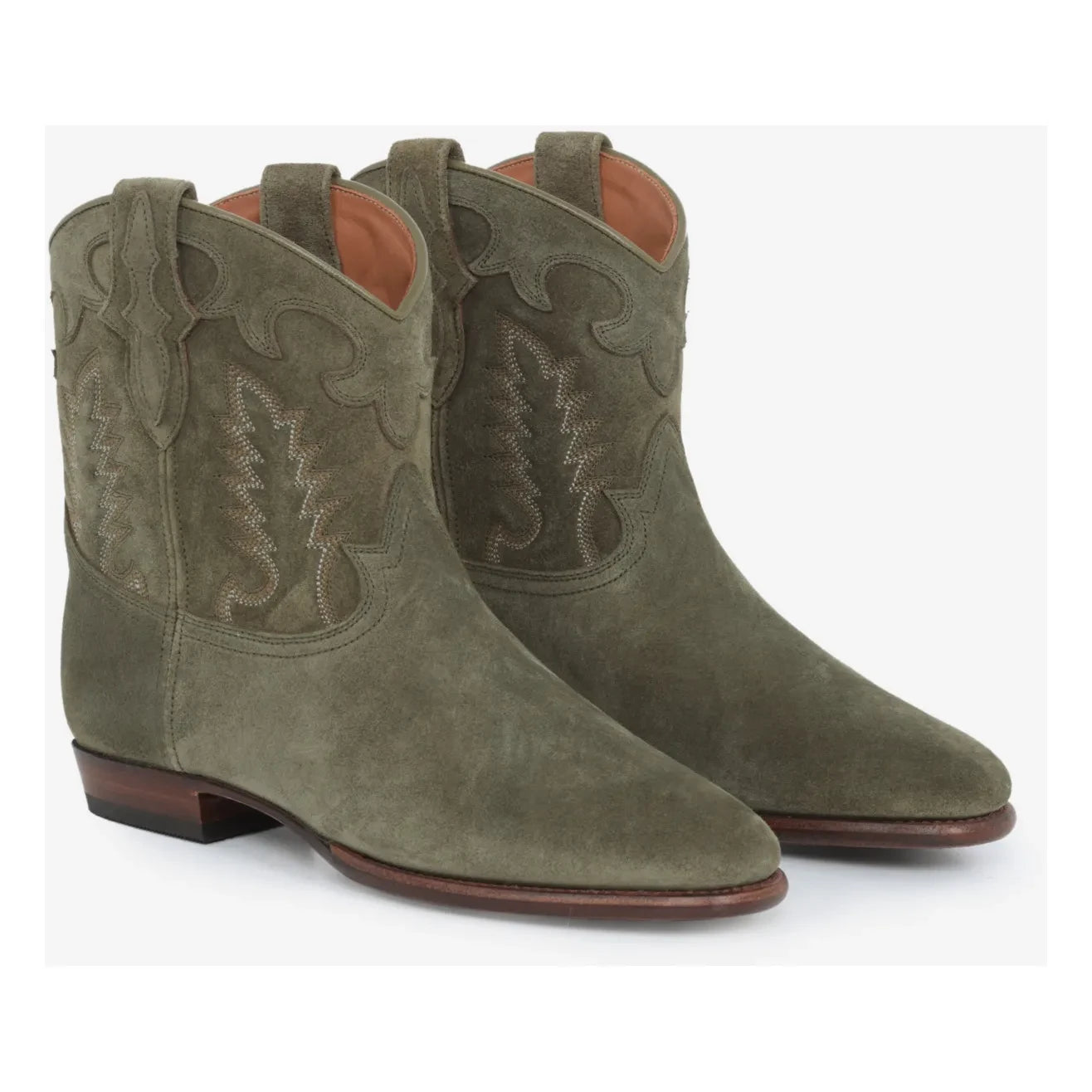 Shiloh Heritage - Overknee-Stiefel aus Wildleder | Khaki