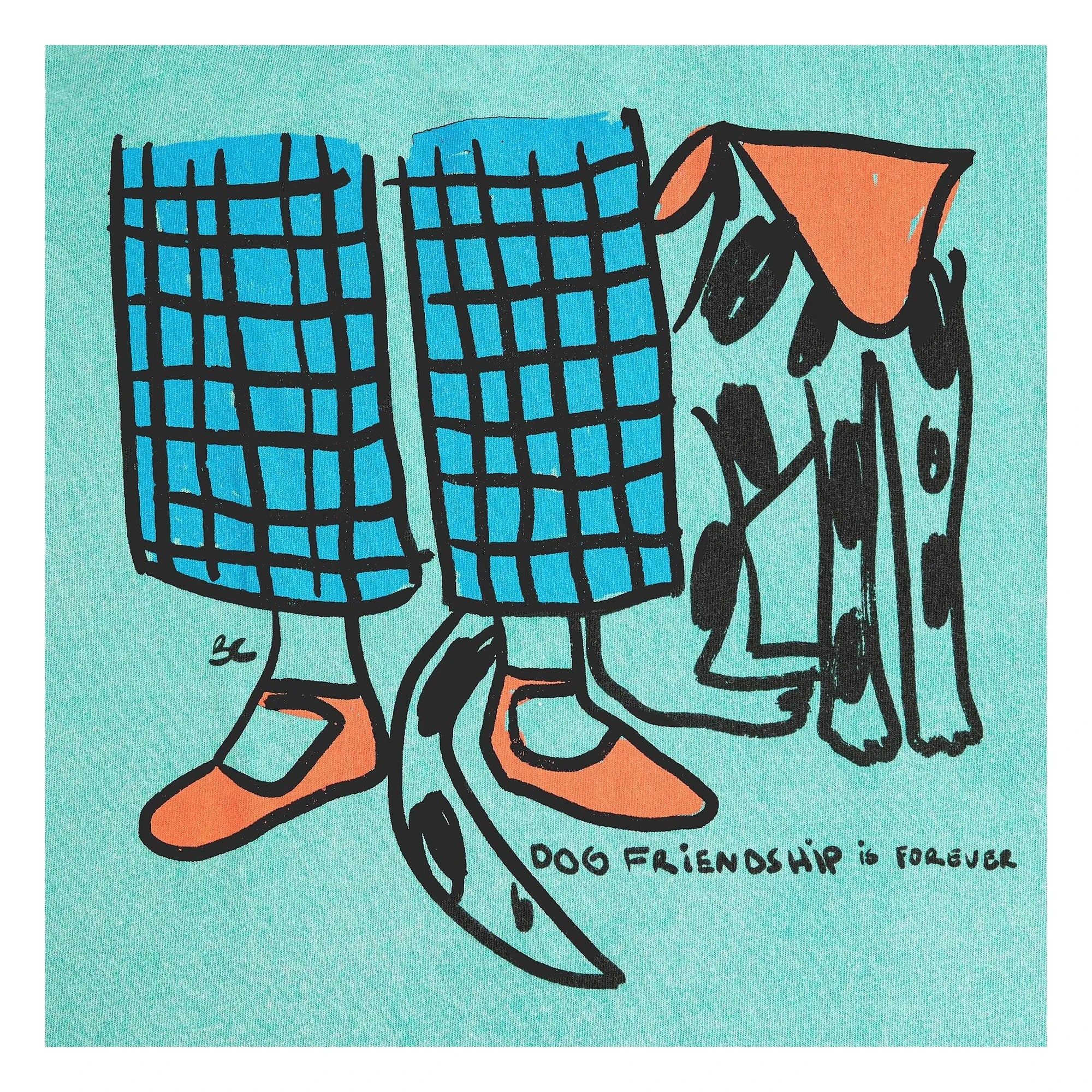 Bobo Choses - T-Shirt Friendship Bio-Baumwolle | Grün