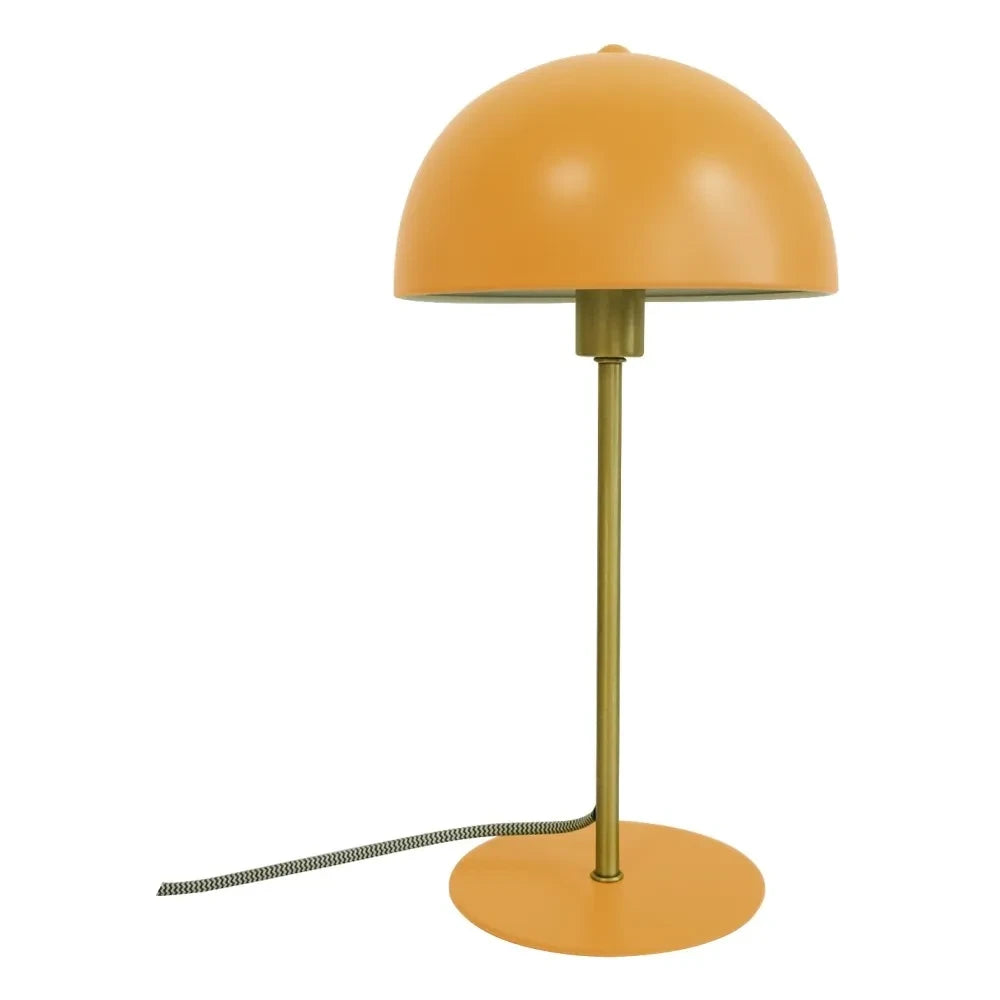 Present Time - Bonnet Metall-Tischlampe | Currygelb