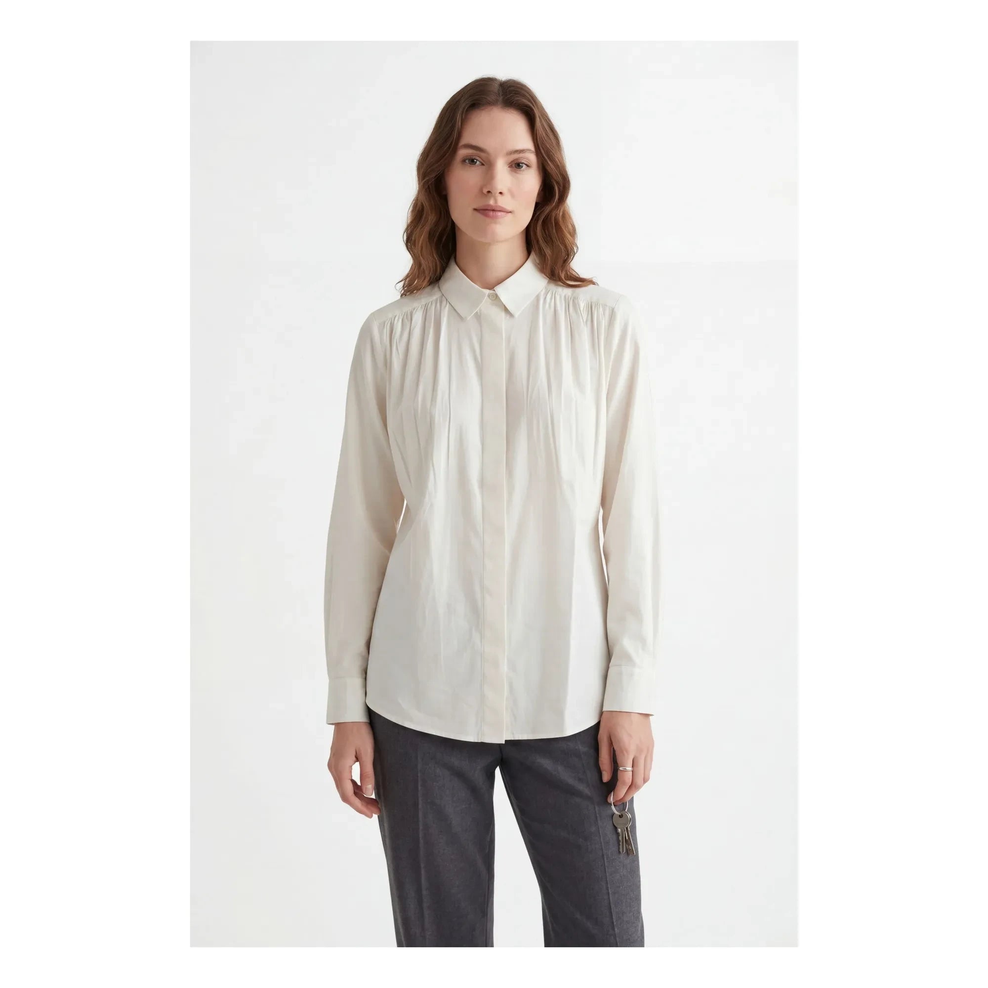 Hod - Madrid Baumwollhemd | Creme