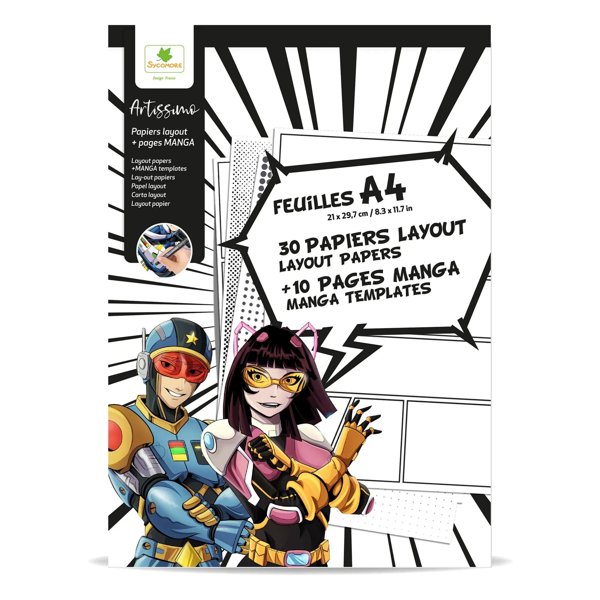 Sycomore - Manga - A4 Notizblock + Texturen