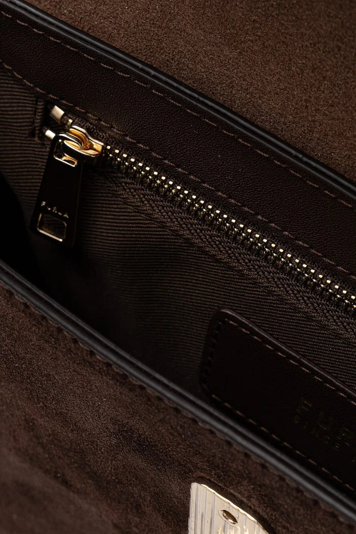 Furla kadın süet crossbody çanta