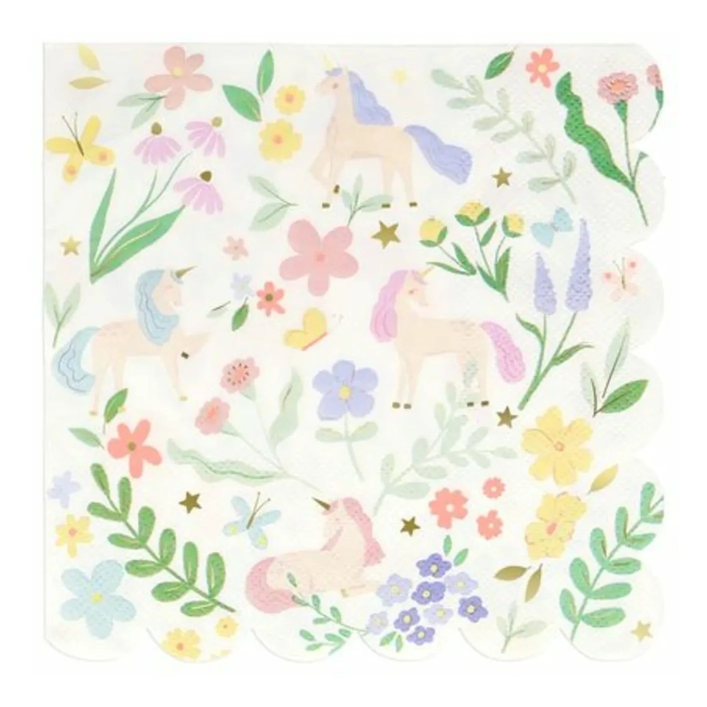 Meri Meri - Meadow Unicorns Papiertücher - 16er Set