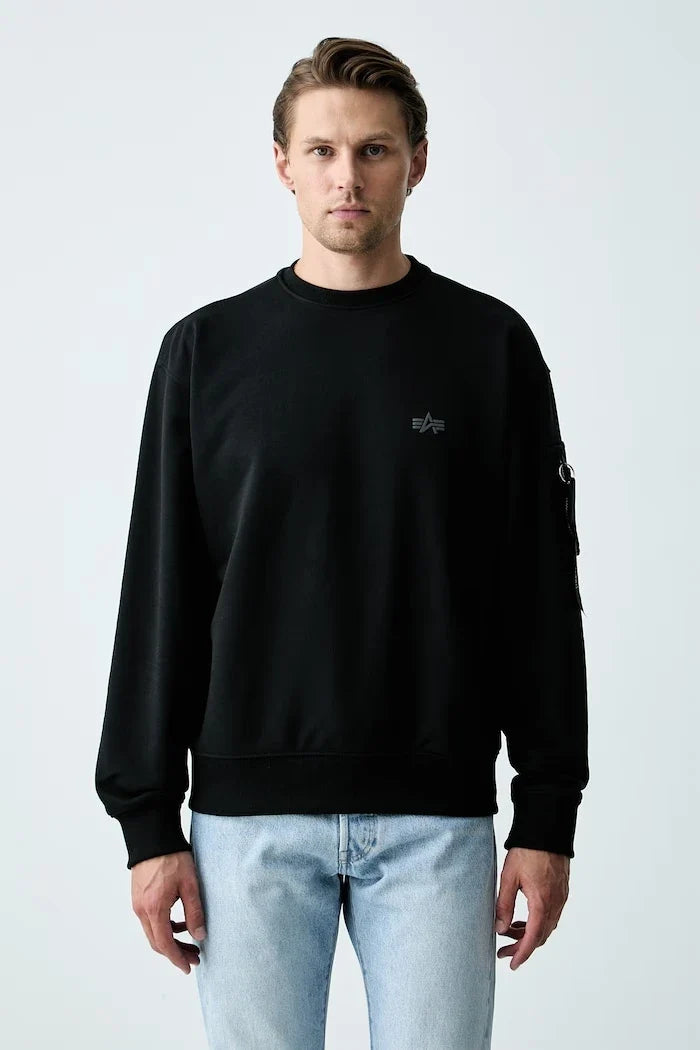 Alpha Industries Pamuklu Erkek Sweatshirt DTM Mid