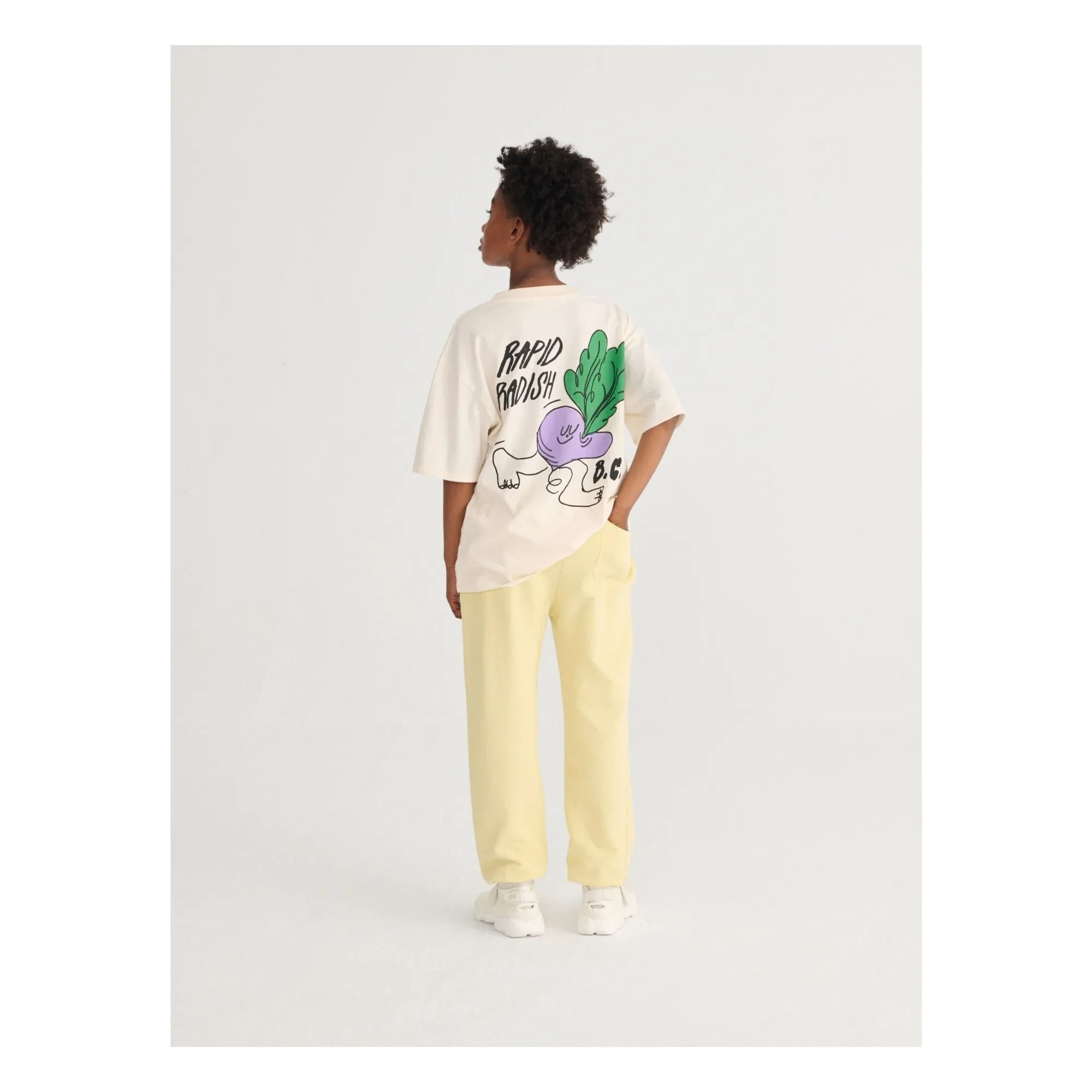 Bobo Choses - Rapid Radish Oversized T-Shirt Bio-Baumwolle | Weiß