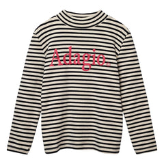 Wynken - Gestreifter Lento Pullover | Ecru