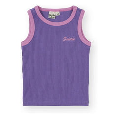 Goldie + Ace - Geripptes Tanktop mit Kontrastsaum | Lila