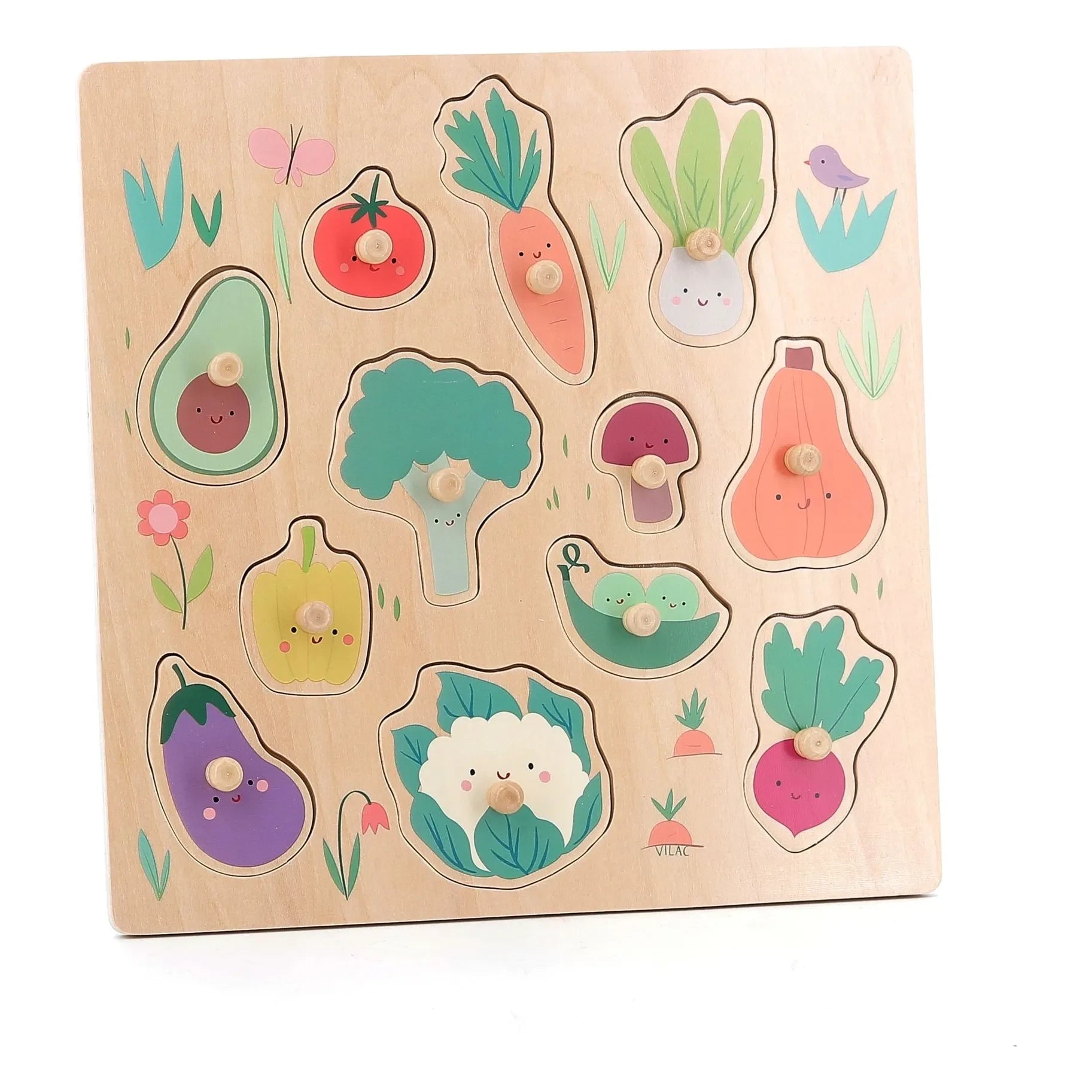 Vilac - Sarah Betz Gemüsegarten Puzzle