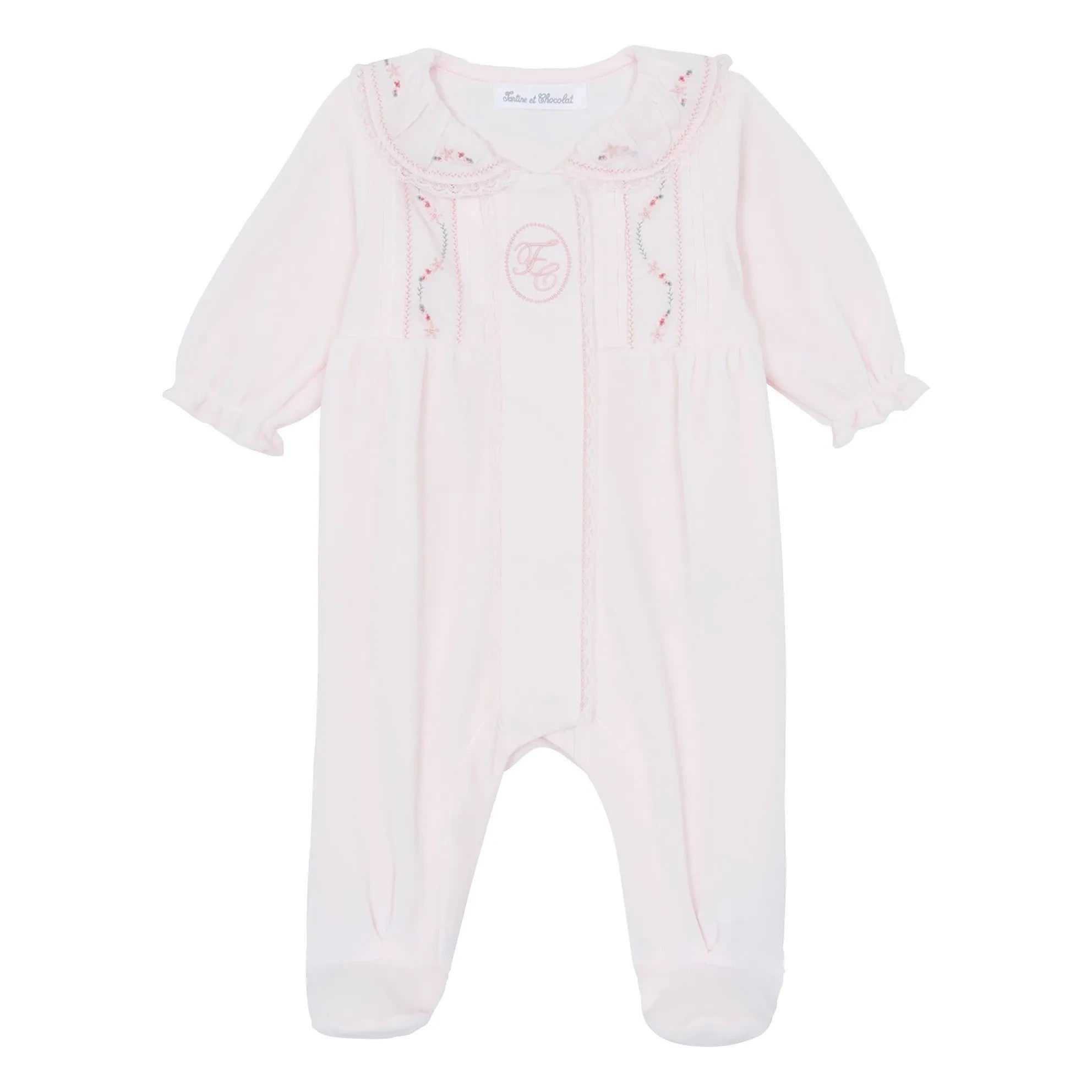 Tartine et Chocolat - Claudine Yaka Dantel Pijama | Açık Pembe