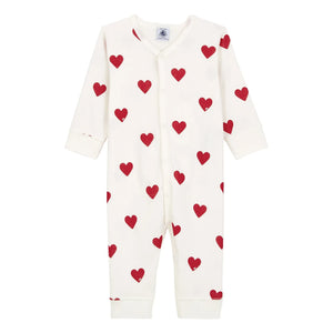 Petit Bateau - Mixo Bio-Baumwolle Pyjama | Weiß