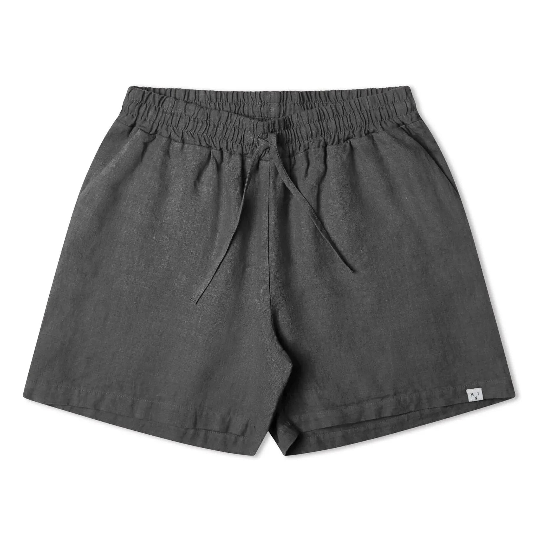 Matona - Leinen-Shorts | Dunkelgrau