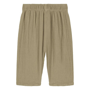 Studio Bohème - Cousin Gaze Hose aus Bio-Baumwoll-Waffelstoff | Hellkhaki
