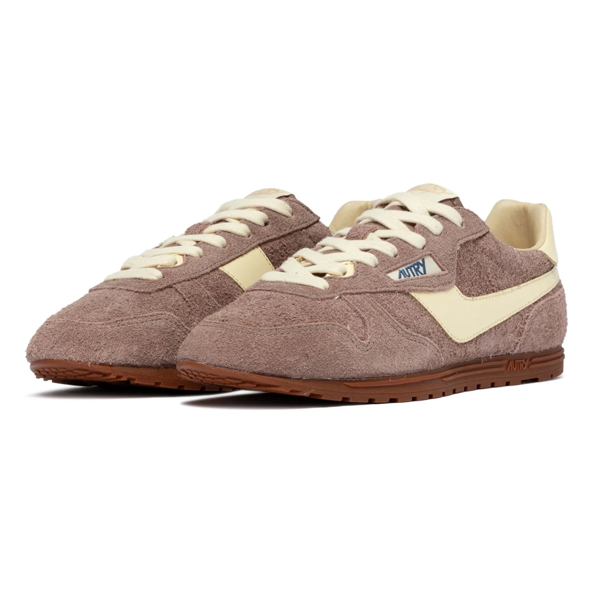 Autry - Windspin Low Zweifarbiger Wildleder- und Leder-Basketballschuh | Puderrosa