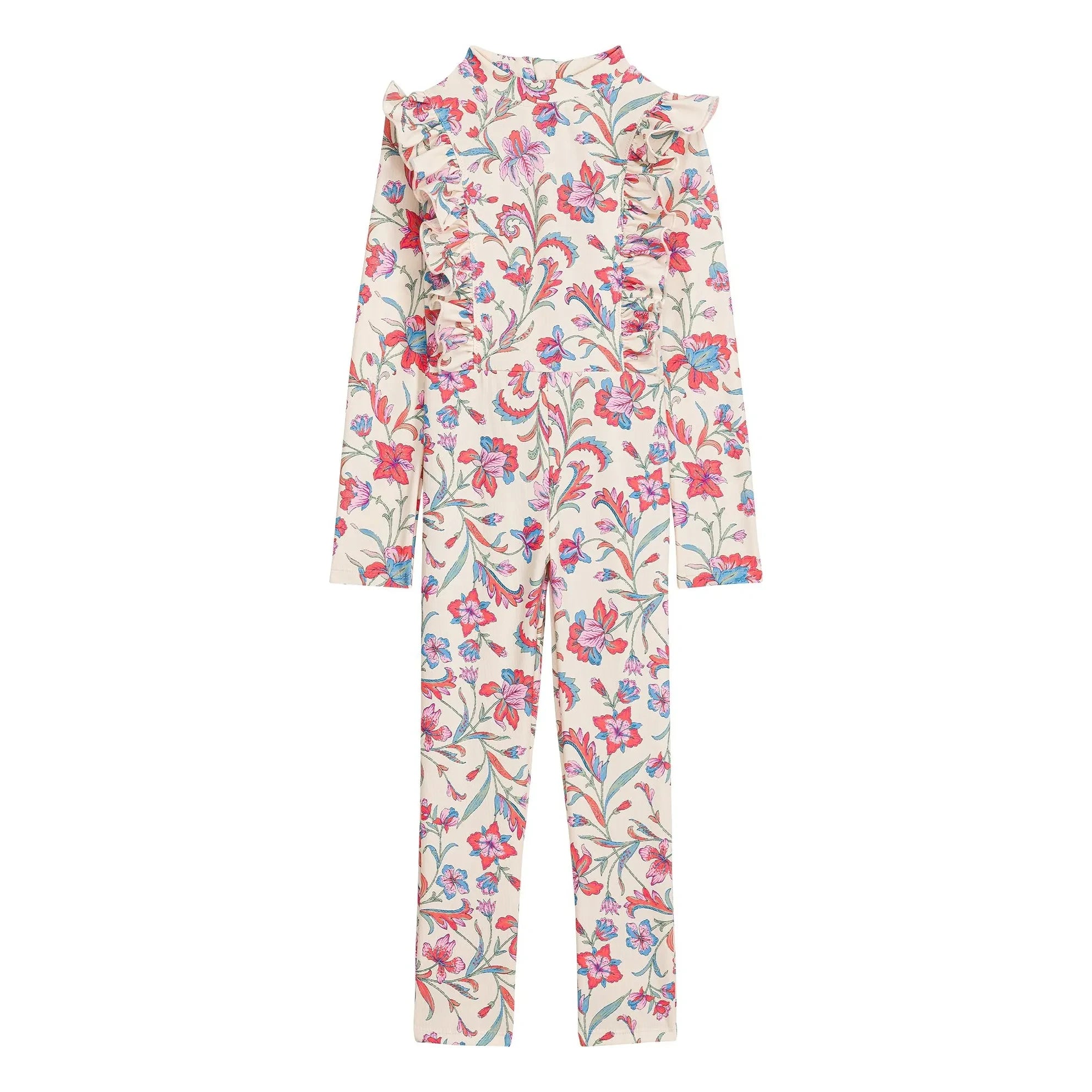 Louise Misha - Linette Fleurie Badeanzug Recycelte Fasern | Creme