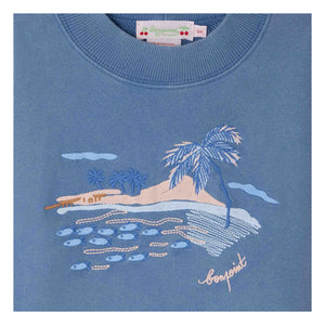 Bonpoint - Lika Sweatshirt | Azurblau