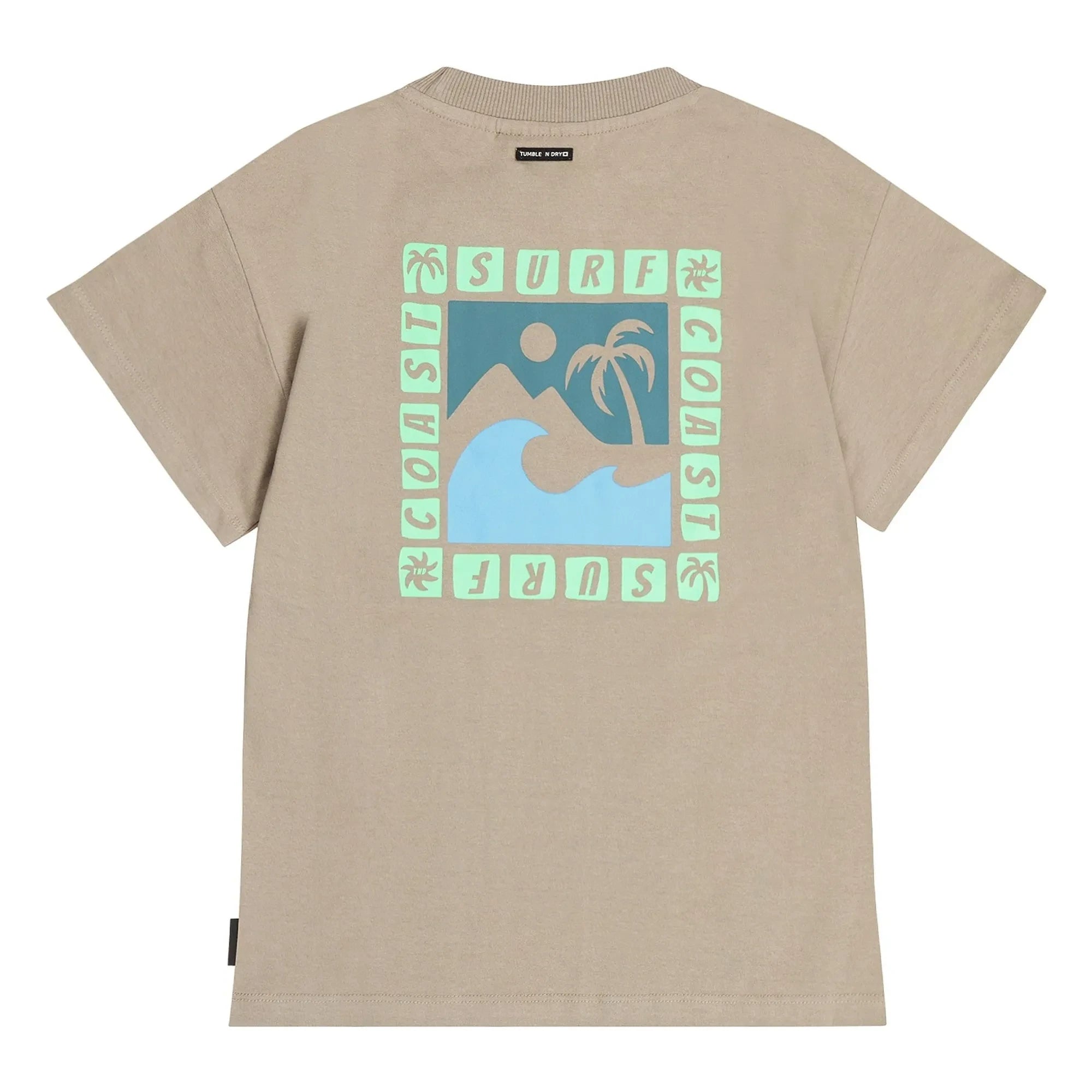 Tumble N'Dry – Solomon Islands Oversize T-Shirt aus recycelter Baumwolle | Sandbraun