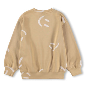 Molo - Monti Smiles Bio-Baumwoll-Sweatshirt | Beige