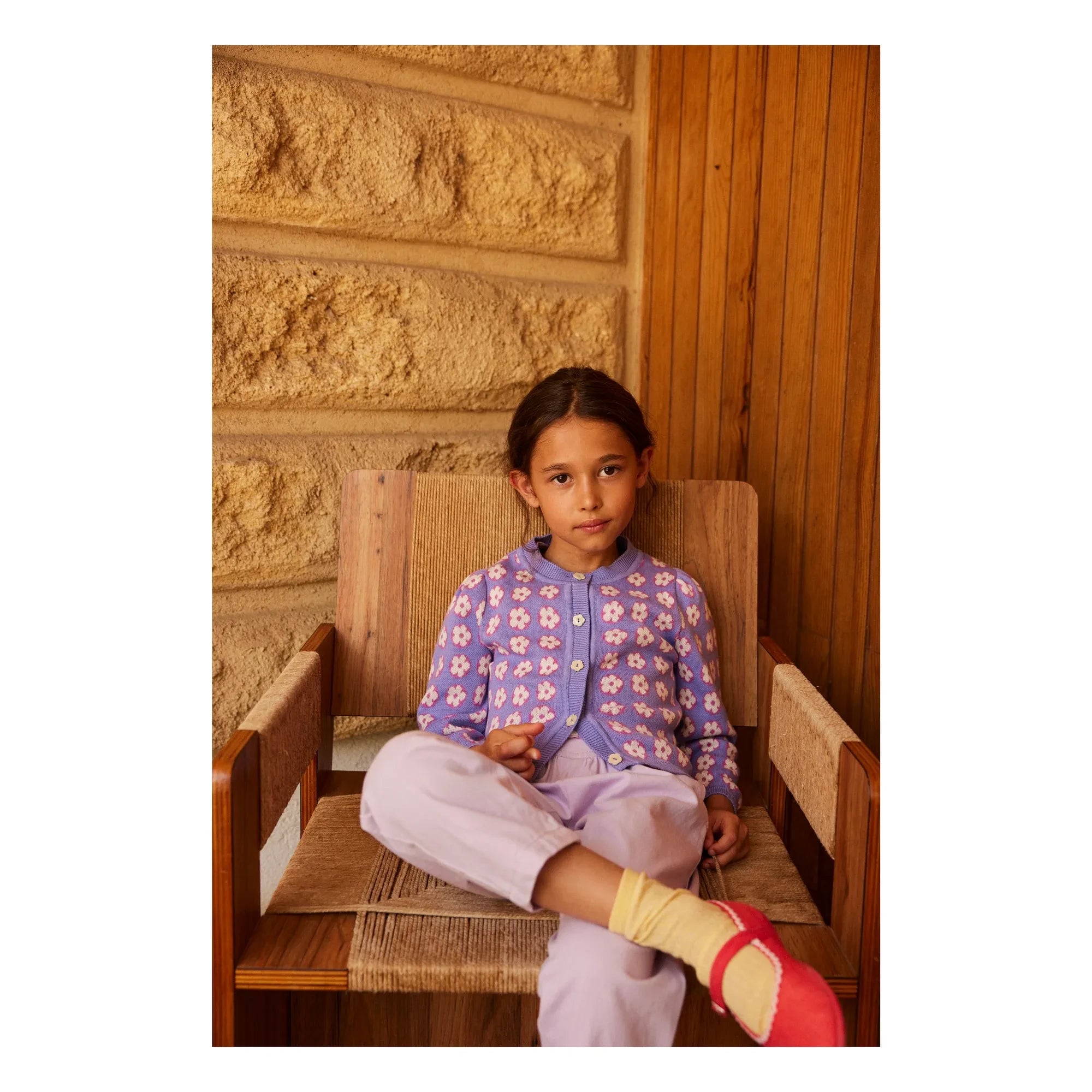 Hello Simone - Lison Fleuri Strickjacke | Lavendel